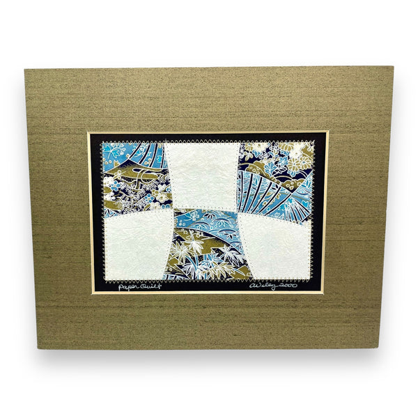 Paper Quilt Matted Print