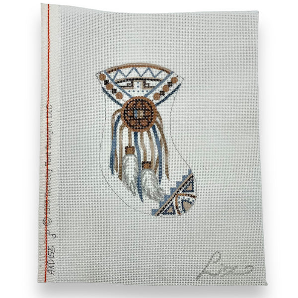 "Dreamcatcher Stocking" Hand Painted Needlepoint Canvas