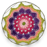 "Flower Power" Crochet Mandala Wall Hangings