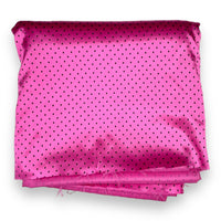 Love Pink Dotted Sateen Fabric - 10 yds x 44"