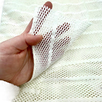 Cream Net Sheer Woven Fabric -  2 yds x 54"
