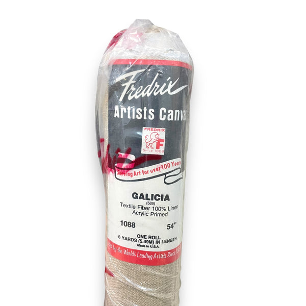 Fredrix Galicia Acrylic Primed Linen Canvas Roll - 6 yds x 54"