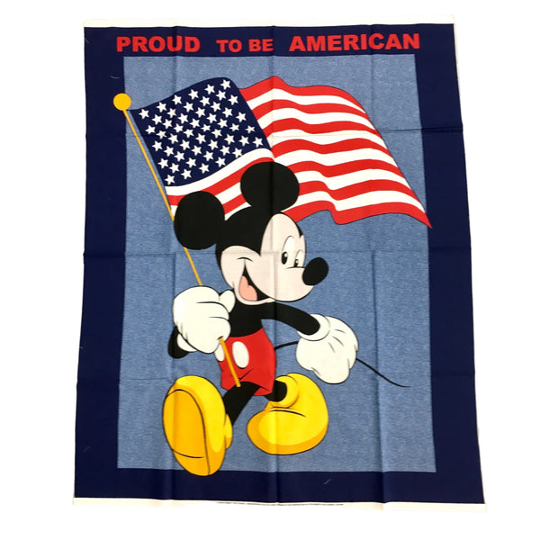 American Mickey Cotton Fabric Panel Bundle