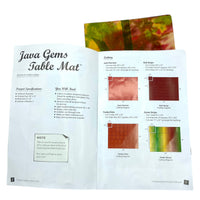 Java Gems Creative Quilter Fabric Table Mat Kit
