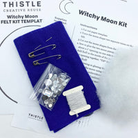 Witchy Moon Felt Kit - Sustainable Craft Kit