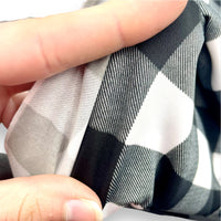 Black Gingham Nylon Lycra Fabric - 4 1/2 yds x 60"