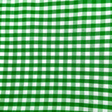 Green White Non-Cotton Gingham