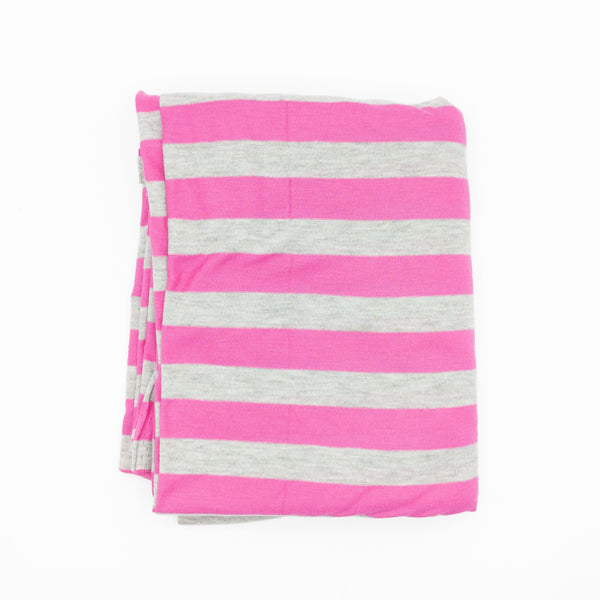 Pink Striped Jersey Fabric - 2 yds x 60"