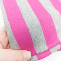 Pink Striped Jersey Fabric - 2 yds x 60"