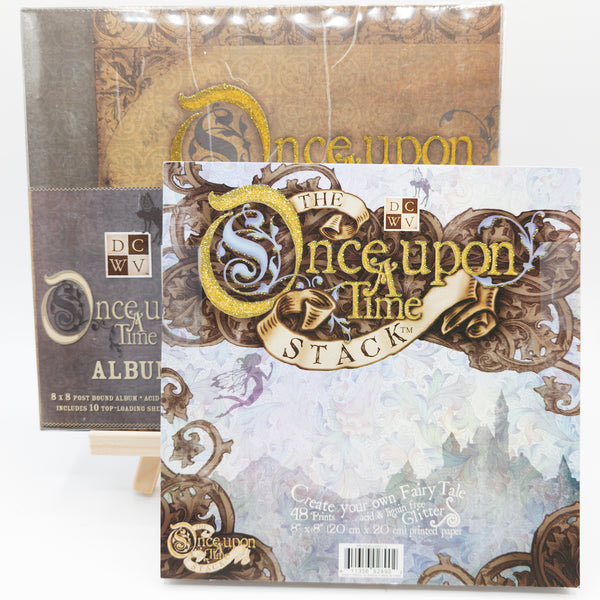 "Once Upon a Time" Scrapbook Paper + Album Bundle