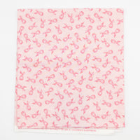 Pink Ribbon Cotton Fabric - 1 yds x 44"
