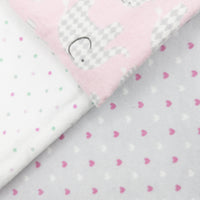 Pink Flannel Fabric Bundle