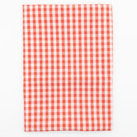 Light Red Gingham Cotton Fabric - 1 3/4 yds x 44"