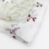 Embroidered Bouquet Sheer Fabric - 3 yds x 54"