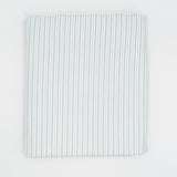 Aqua + White Striped Cotton Fabric - 5 yds x 60"