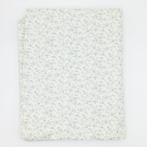Sea Foam Ditsy Floral Cotton Fabric - 8 3/4 yds x 44"
