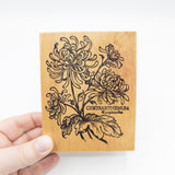 Vintage Chrysanthemun Large Stamp