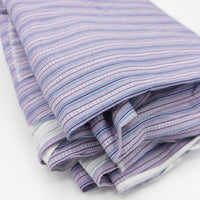 Purple Striped Cotton Fabric - 4 1/2 yds x 42"