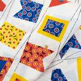 Banners Vintage Cotton Fabric - 1 Yards x 36"
