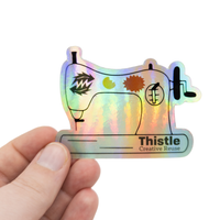Sewing Machine Holographic Sticker