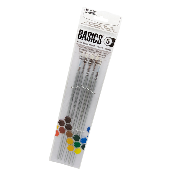 NEW Liquitex Basics Paint Brushes - 5