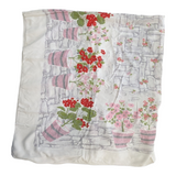 "Flower Garden" Vintage Tablecloth