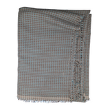 Brown + Aqua Suiting Fabric - 1 1/2 Yard x 60"