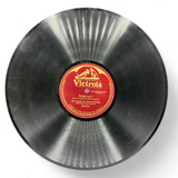 Vintage Victrola Shellac 12", 78 RPM Album + 10 Records