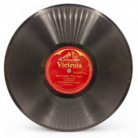 Vintage Victrola Shellac 12", 78 RPM Album + 10 Records