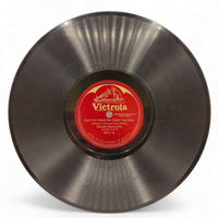 Vintage Victrola Shellac 12", 78 RPM Album + 10 Records