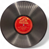 Vintage Victrola Shellac 12", 78 RPM Album + 10 Records