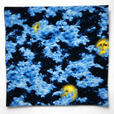 "Hidden Moon" Print Cotton Fabric - 1 yd x 44"