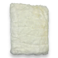 Soft White Faux Fur 1 yard