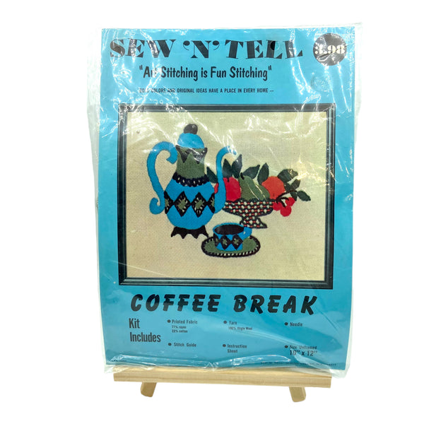 Vintage Coffee Break Stitching Kit