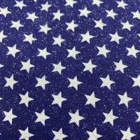 Glitter Star Patterned Cotton Fabric - 7.5 yards x 44"