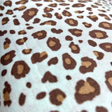 Cheetah on Baby Blue Cotton Fabric -  4 yds x 44"