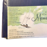 Strap-Hinge Navy Cloth Memory Album
