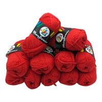 Candy Red Cotton Yarn Bundle
