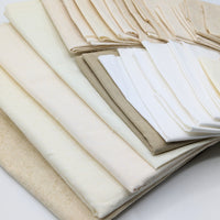 Bone + White Coordinating Quilting Cotton Fabric Bundle
