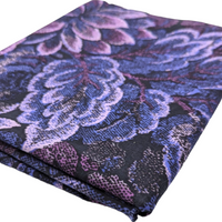 Duo-Tone Floral Cotton Challis Fabric - 1 1/4 Yds x 44"