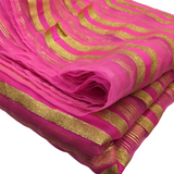 Hot Pink Sheer Striped Fabric - 17 Yds x 44"