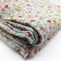 Floral Crinkle Gauze Fabric - 4 1/2 yds x 48"