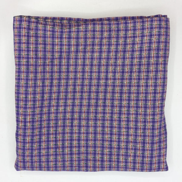 Complementary Plaid Cotton Flannel Fabric - 1 1/2 yds x 44"