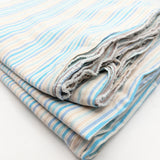 Beachy Striped Cotton Blend Fabric - 4 3/4 yds x 55"