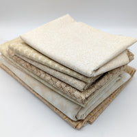 Beige Coordinating Quilting Cotton Fabric Bundle #2