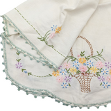 Embroidered + Crochet Linens