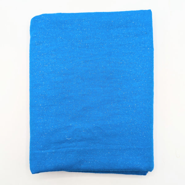 Aquamarine Shimmer Flannel Fabric - 1 1/4 yds x 42"