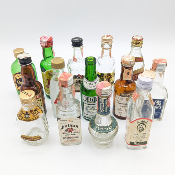 Vintage Mini Liquor Bottle Bundle