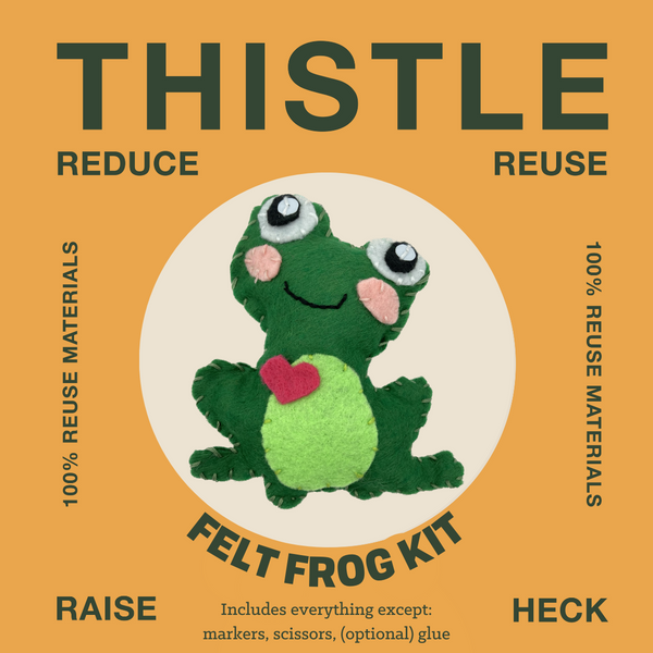 Felt Frog Kit - Sustainable Craft Kit