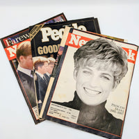 Vintage '97 Magazines Mourning Princess Dianna